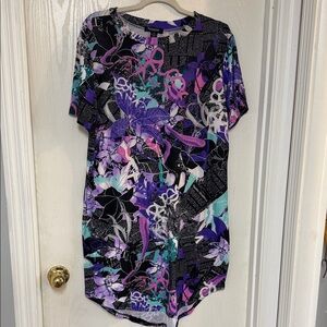 Rouge! Multicolor Abstract Midi Dress